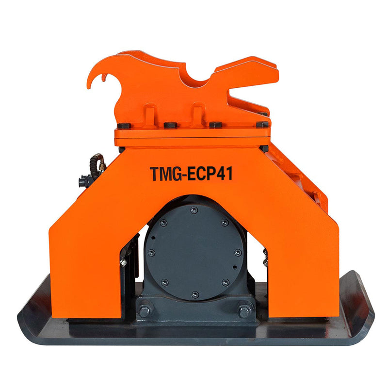 TMG Industrial 11,000-lb Hydraulic Plate Compactor, 4-7 Ton Excavator Weight, 39” Compact Capacity, TMG-ECP41