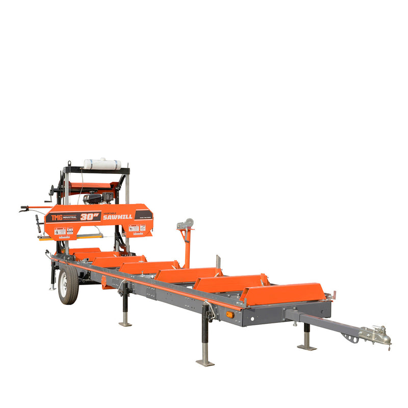 TMG Industrial Mobility Combo Kit for Sawmill PSM27 & PSM30, Rubber Torsion Axle, Sawhead Lockdown, Wheel Fenders, Wiring Harness, TMG-PSM27-30-Mjack