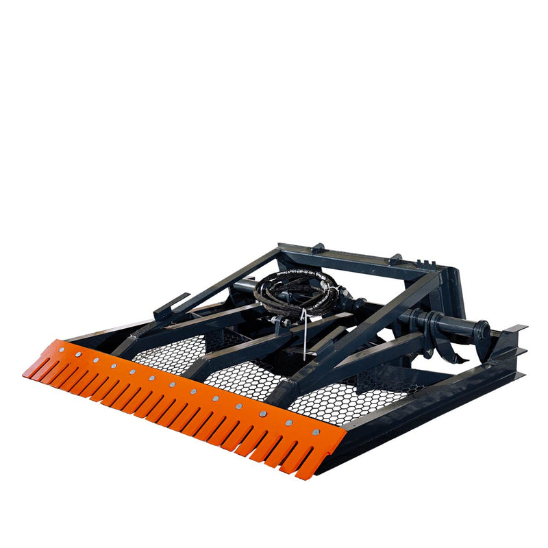 TMG Industrial 72” Skid Steer Hydraulic Land Planer Scarifier, Adjustable Ripper Teeth, Reversible Planer Comb, Grading, Spreading & Leveling, TMG-SLP75