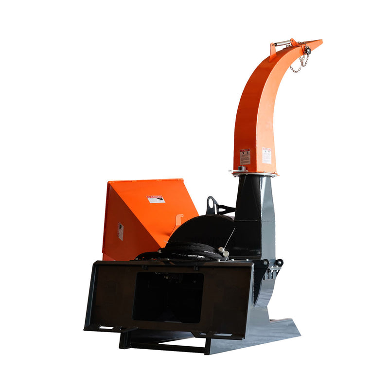 TMG Industrial 6" Skid Steer Wood Chipper, Gravity-Fed, Universal Skid Steer Mount, TMG-WC62S